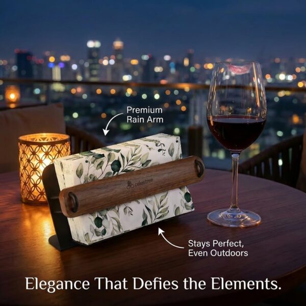 615gQdOERzL._AC_SL1024_.jpg Towel Holder Tray for Bathroom Countertop, Black Iron and Walnut Wood Organizer