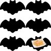 Leather Halloween Bat Placemats Set of 6 Happy Halloween Gothic Place Mats
