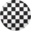 Checkerboard Round Placemats Set of 6 Washable Table Mats Non-Slip Heat Resistant
