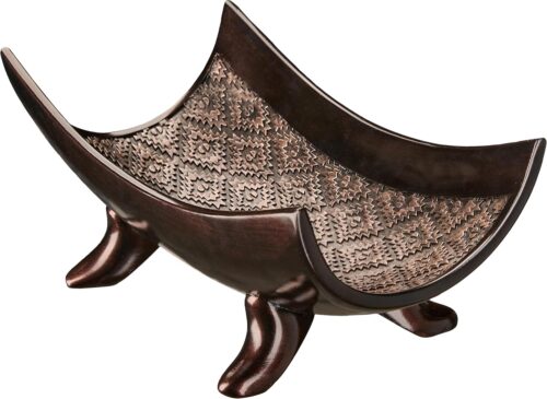 Scents Dublin Brown Decorative Bowl - Decorative Fruit Bowl for Kitchen, Home