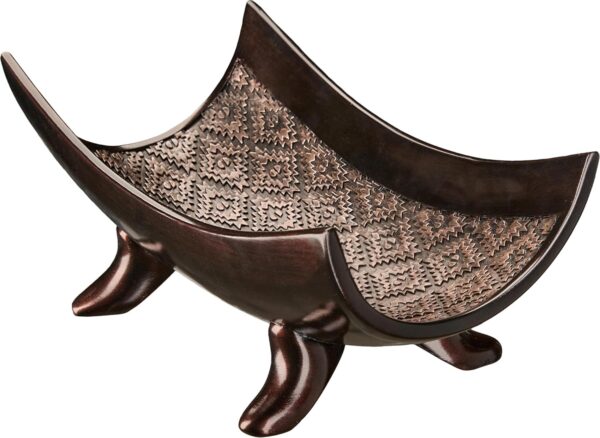 Scents Dublin Brown Decorative Bowl - Decorative Fruit Bowl for Kitchen, Home