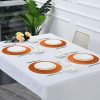 Orange Texture Placemats Set of 6 15 Inch Round Place mats Heat