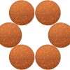 Orange Texture Placemats Set of 6 15 Inch Round Place mats Heat