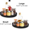 Wooden Lazy Susan Turntable Organizer Cabinet Round Bathroom Vanity Rotating Tray 10"