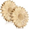 2 Pcs Sunflower Wooden Trivets for Hot Dishes Non Slip Heat Resistant