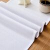 White Table Runner Seasonal Summer Spring Table Runners 48 Inches Long Washable