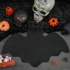 Leather Halloween Bat Placemats Set of 6 Happy Halloween Gothic Place Mats